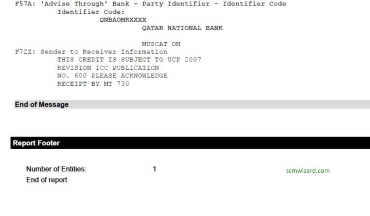 Field 57a Advise Through Bank In Letter Of Credit L C Scm Wizard