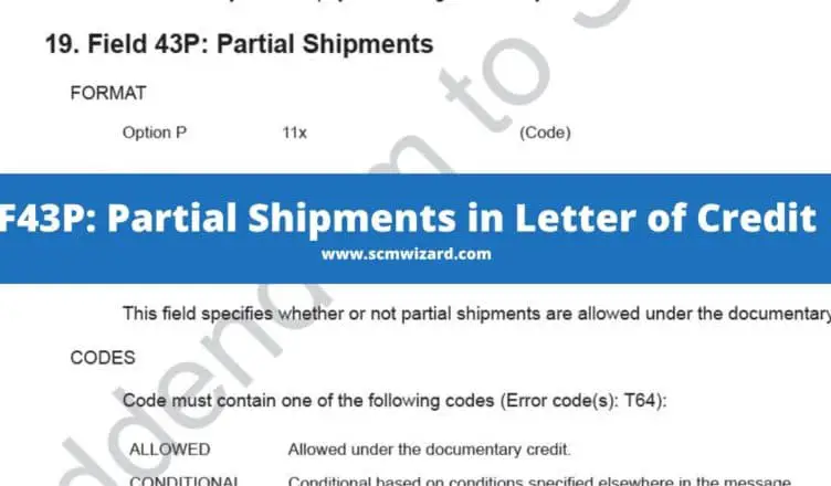F43P Partial Shipments